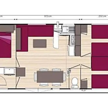 Mobil-home Confortable - 6 Pers. - Api-1-52-1986 *