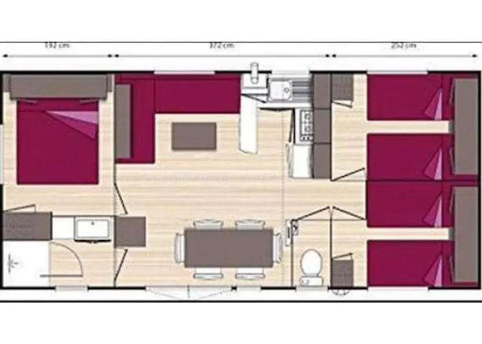 Mobil-home Confortable - 6 Pers. - Api-1-52-1986 *